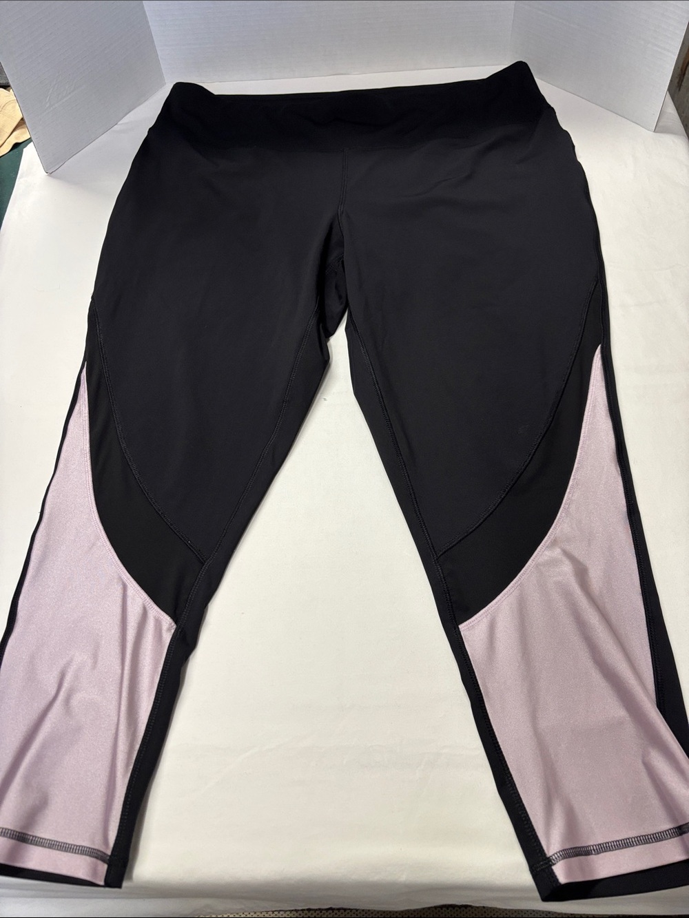 Black and Light Pink Women’s Active Leggings